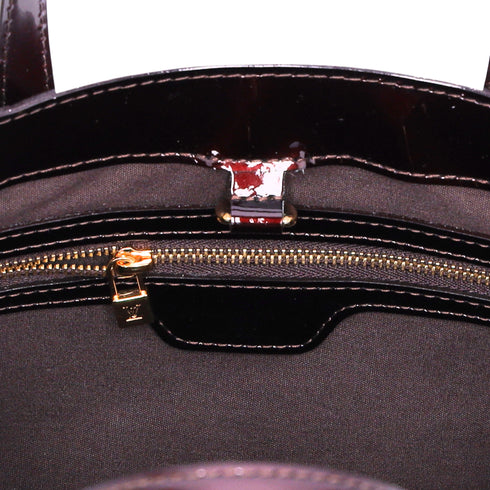 Louis Vuitton Vernis Rayures Wilshire PM Amarante Stripe Patent Leather